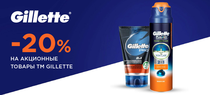 Акция от ТМ Gillette